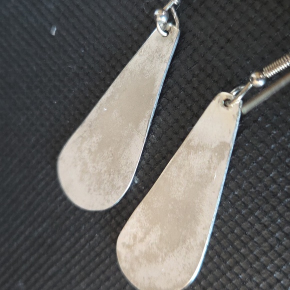 Sterling Inlaid Turqouise And Lapis Earrings - Picture 3 of 5